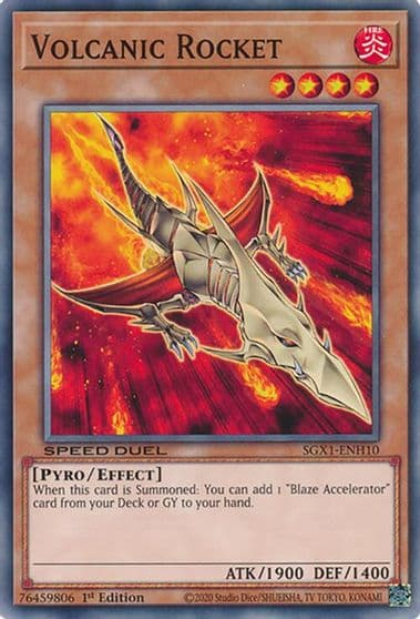 Volcanic Rocket Speed Duel GX: Duel Academy Box Yu-Gi-Oh! card