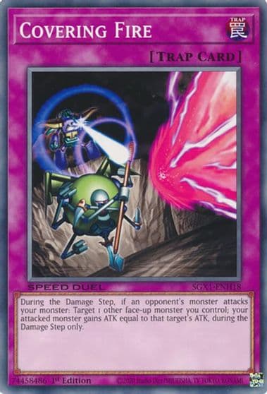 Covering Fire Speed Duel GX: Duel Academy Box Yu-Gi-Oh! card
