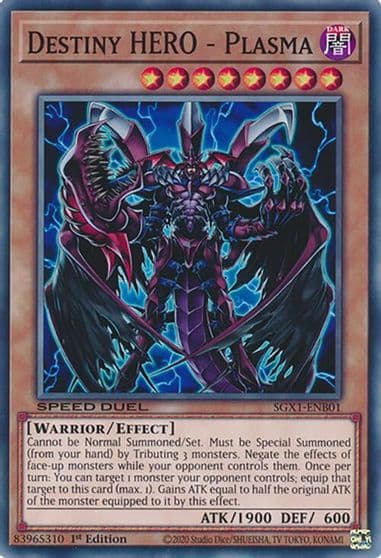 Destiny HERO Plasma Speed Duel GX: Duel Academy Box Yu-Gi-Oh! card