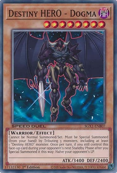 Destiny HERO Dogma Speed Duel GX: Duel Academy Box Yu-Gi-Oh! card