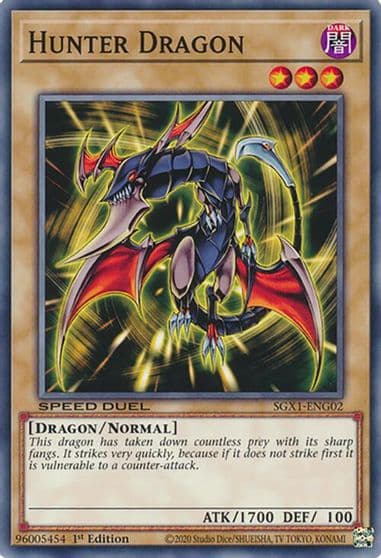 Hunter Dragon Speed Duel GX: Duel Academy Box Yu-Gi-Oh! card