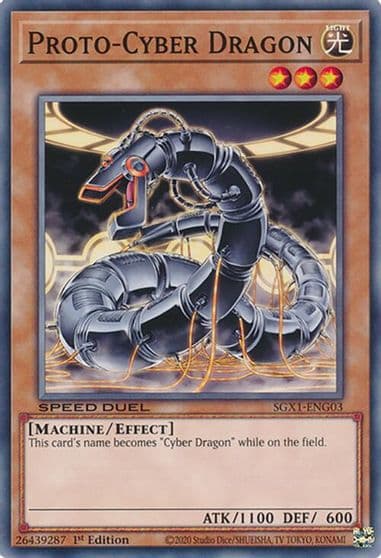 Proto Cyber Dragon Speed Duel GX: Duel Academy Box Yu-Gi-Oh! card