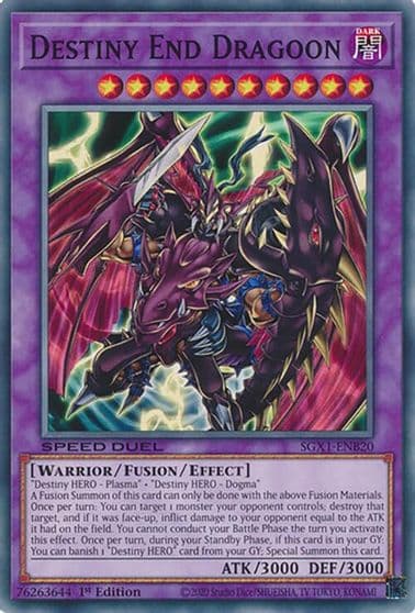 Destiny End Dragoon Speed Duel GX: Duel Academy Box Yu-Gi-Oh! card