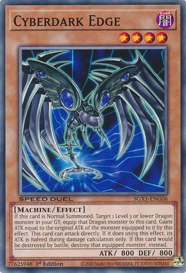 Cyberdark Edge Speed Duel GX: Duel Academy Box Yu-Gi-Oh! card