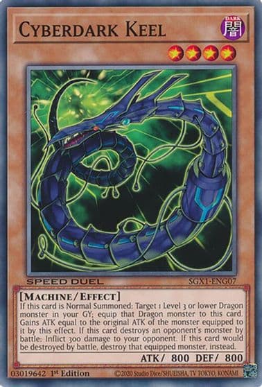 Cyberdark Keel Speed Duel GX: Duel Academy Box Yu-Gi-Oh! card