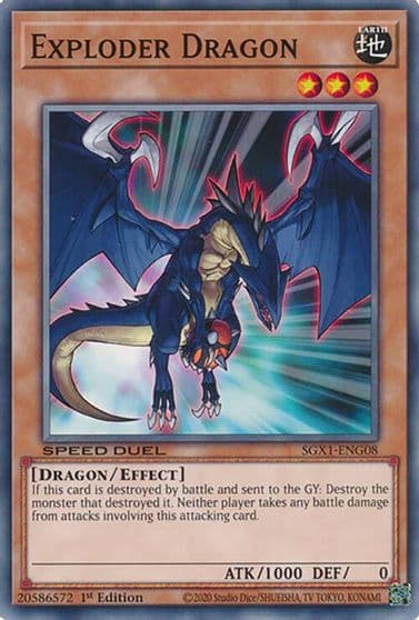 Exploder Dragon Speed Duel GX: Duel Academy Box Yu-Gi-Oh! card