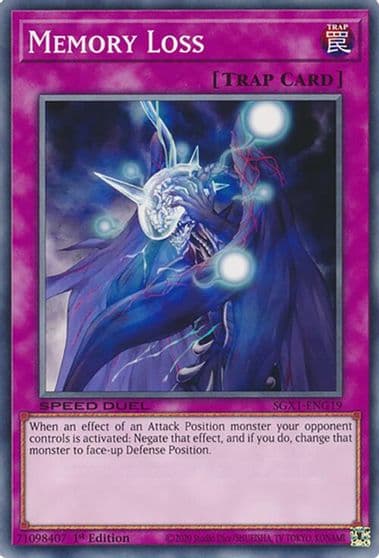 Memory Loss Speed Duel GX: Duel Academy Box Yu-Gi-Oh! card