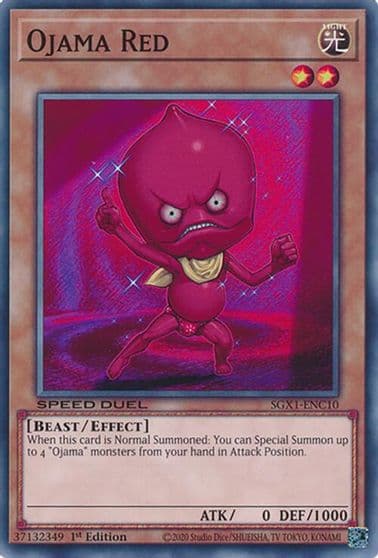 Ojama Red Speed Duel GX: Duel Academy Box Yu-Gi-Oh! card