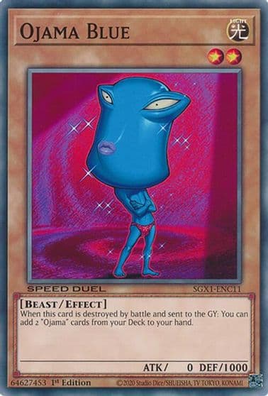 Ojama Blue Speed Duel GX: Duel Academy Box Yu-Gi-Oh! card