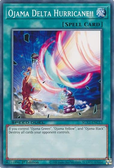 Ojama Delta Hurricane Speed Duel GX: Duel Academy Box Yu-Gi-Oh! card