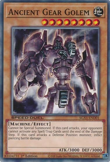 Ancient Gear Golem Speed Duel GX: Duel Academy Box Yu-Gi-Oh! card