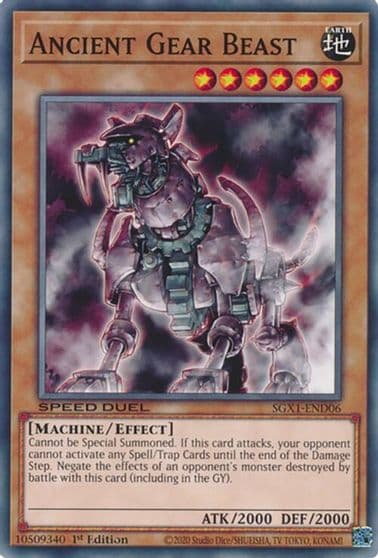 Ancient Gear Beast Speed Duel GX: Duel Academy Box Yu-Gi-Oh! card