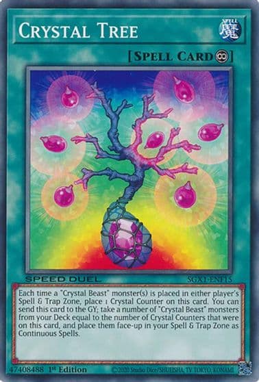 Crystal Tree Speed Duel GX: Duel Academy Box Yu-Gi-Oh! card