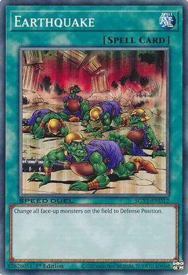 Earthquake Speed Duel GX: Duel Academy Box Yu-Gi-Oh! card