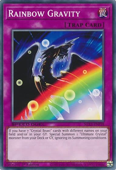 Rainbow Gravity Speed Duel GX: Duel Academy Box Yu-Gi-Oh! card