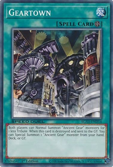 Geartown Speed Duel GX: Duel Academy Box Yu-Gi-Oh! card