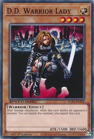 DD Warrior Lady Speed Duel GX: Duel Academy Box Yu-Gi-Oh! card