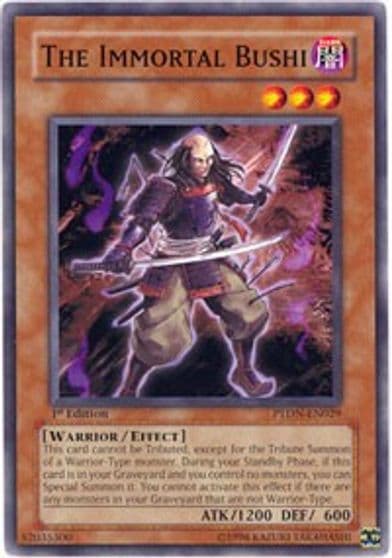 The Immortal Bushi Phantom Darkness Yu-Gi-Oh! card