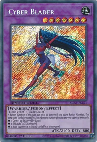 Cyber Blader Secret Rare Speed Duel GX: Duel Academy Box Yu-Gi-Oh! card