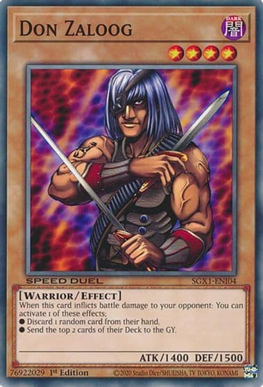 Don Zaloog Speed Duel GX: Duel Academy Box Yu-Gi-Oh! card