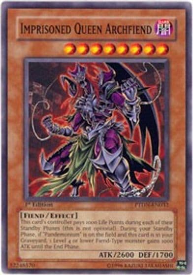 Imprisoned Queen Archfiend Phantom Darkness Yu-Gi-Oh! card