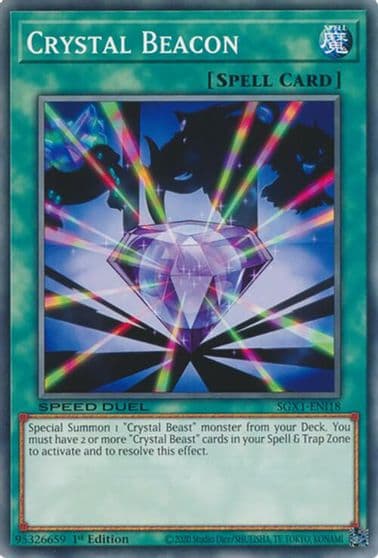 Crystal Beacon Speed Duel GX: Duel Academy Box Yu-Gi-Oh! card