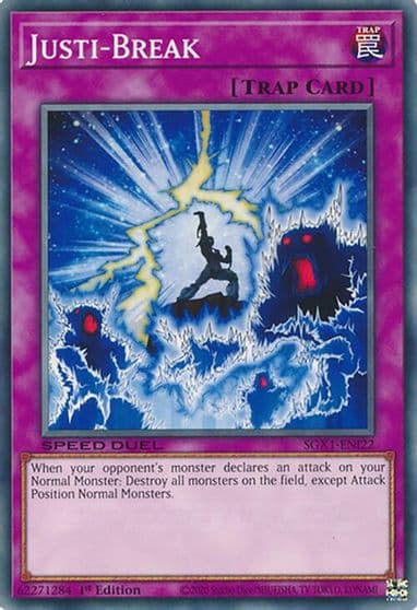 Justi Break Speed Duel GX: Duel Academy Box Yu-Gi-Oh! card