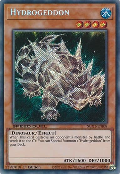 Hydrogeddon Secret Rare Speed Duel GX: Duel Academy Box Yu-Gi-Oh! card