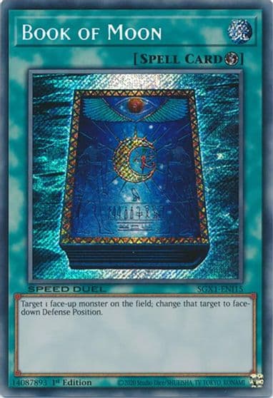 Book of Moon Secret Rare Speed Duel GX: Duel Academy Box Yu-Gi-Oh! card