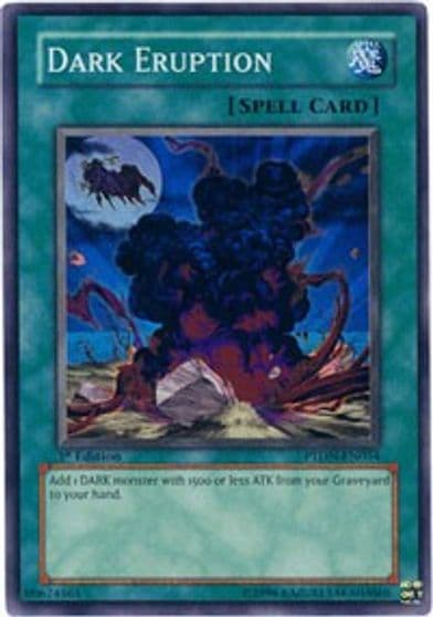 Dark Eruption Phantom Darkness Yu-Gi-Oh! card