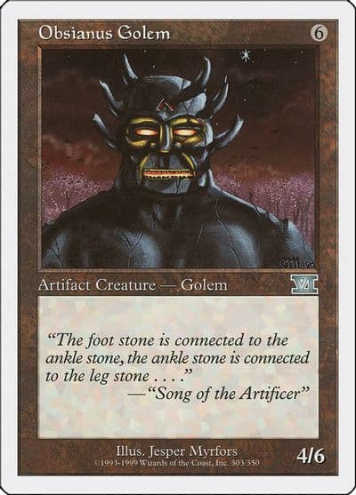 Obsianus Golem Classic Sixth Edition Magic card