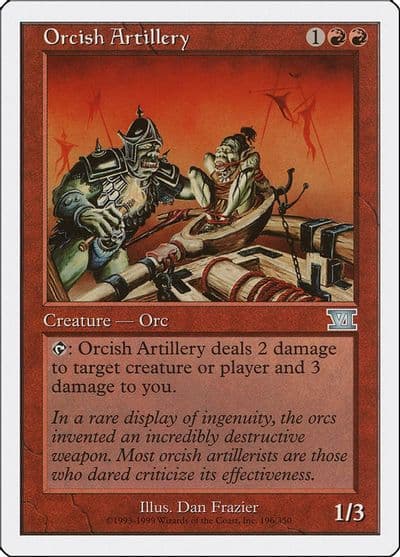 Orcish Artillery Classic Sixth Edition Magic card