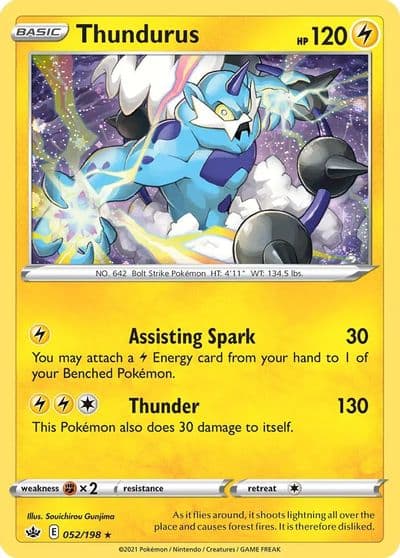 Thundurus (Cosmos Holo) Blister Exclusives Pokemon card