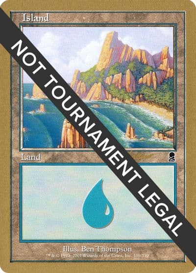 Island (336) - 2002 Sim Han How (ODY) World Championship Decks Pokemon card