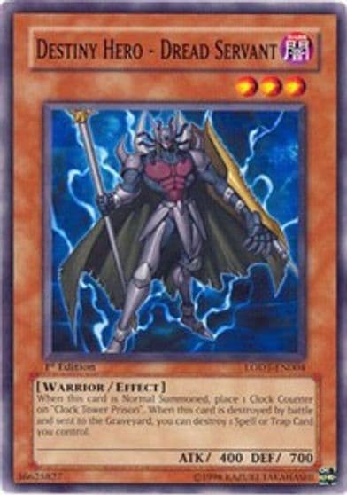 Destiny Hero Dread Servant Light of Destruction Yu-Gi-Oh! card