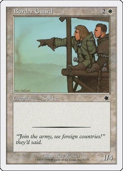 Border Guard Starter 1999 Magic card