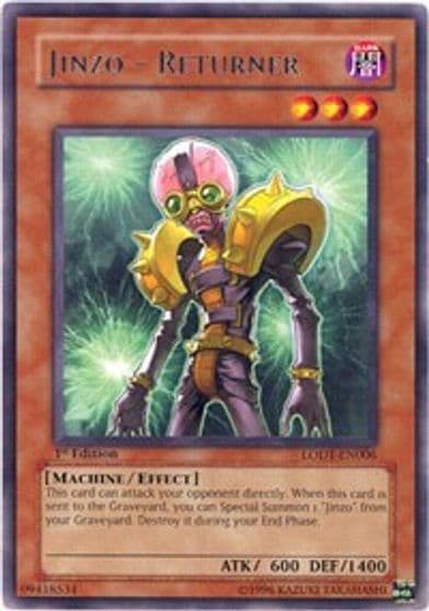 Jinzo Returner Light of Destruction Yu-Gi-Oh! card