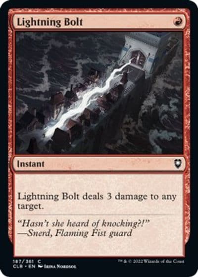 Lightning Bolt Commander Legends: Battle for Baldur's Gate Magic card