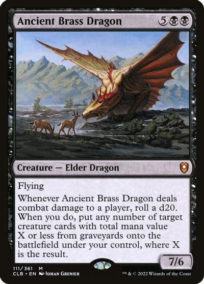 Ancient Brass Dragon Commander Legends: Battle for Baldur's Gate Magic card