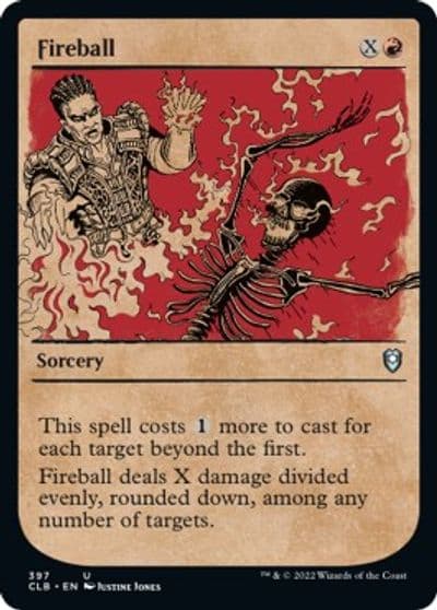 Fireball Showcase Commander Legends: Battle for Baldur's Gate Magic card