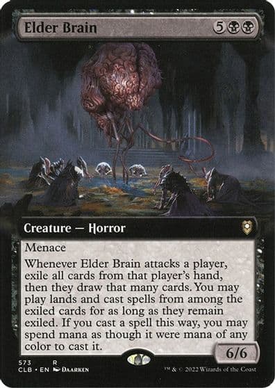 Elder Brain Extended Art Commander Legends: Battle for Baldur's Gate Magic card