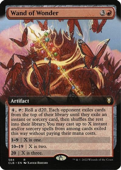 Wand of Wonder Extended Art Commander Legends: Battle for Baldur's Gate Magic card