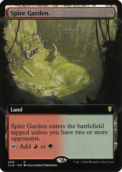 Spire Garden Extended Art Commander Legends: Battle for Baldur's Gate Magic card