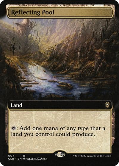 Reflecting Pool Extended Art Commander Legends: Battle for Baldur's Gate Magic card