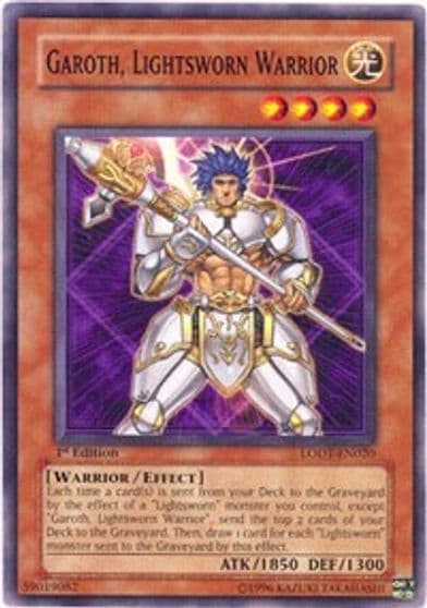 Garoth Lightsworn Warrior Light of Destruction Yu-Gi-Oh! card