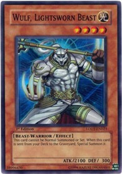 Wulf Lightsworn Beast Light of Destruction Yu-Gi-Oh! card