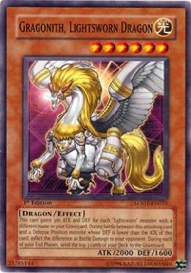 Gragonith Lightsworn Dragon Light of Destruction Yu-Gi-Oh! card