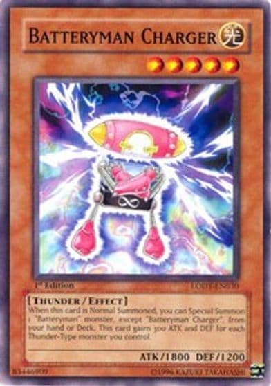 Batteryman Charger Light of Destruction Yu-Gi-Oh! card