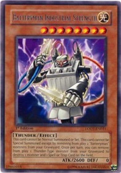 Batteryman Industrial Strength Light of Destruction Yu-Gi-Oh! card