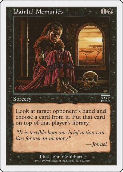 Painful Memories Classic Sixth Edition Magic card